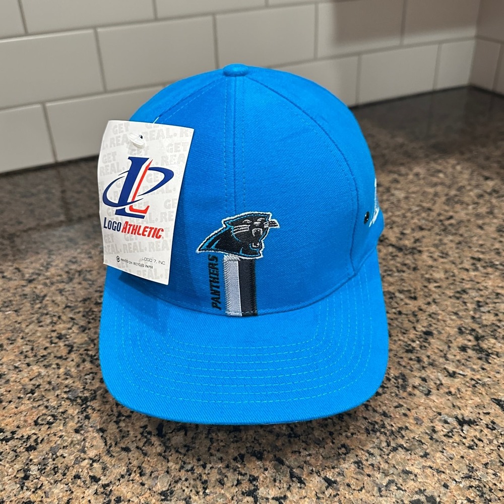 Vtg Carolina Panthers Logo Athletic NFL Pro Line Hat Blue Deadstock New